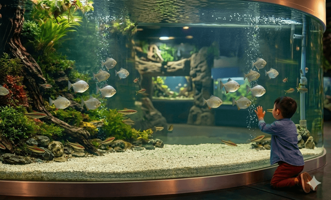 Professional aquarium setup process Cambodia